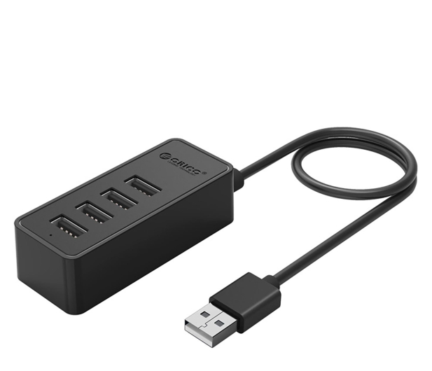 Orico USB-A - 4x USB-A 2.0, microUSB 5V 1m - czarny - 1343447 - zdjęcie 2